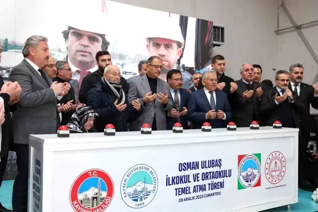 Kayseri'de Osman Ulubaş İlkokulu ve Ortaokulu Temeli Atıldı