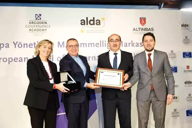 Gebze Belediyesine Avrupa Yönetişim Mükemmelliği Markası Ödülü