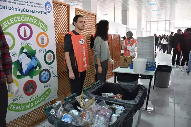 Kütahya Dumlupınar Üniversitesi'nde Yemek Artıkları Geri Dönüştürülüyor