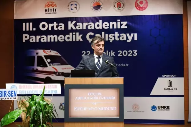 Çorum'da 3. Orta Karadeniz Paramedik Çalıştayı düzenlendi