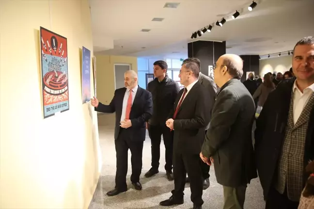 Filistin Uluslararası Afiş ve Baskı Sergisi Kastamonu Üniversitesi'nde Açıldı