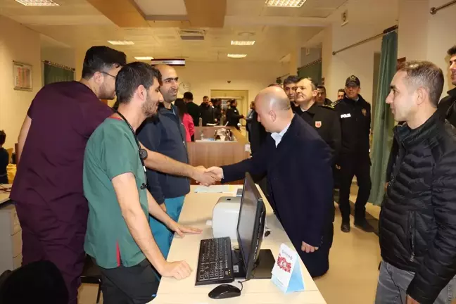 Adıyaman Valisi Osman Varol, Emniyet, Jandarma ve İtfaiye Ekiplerini Ziyaret Etti