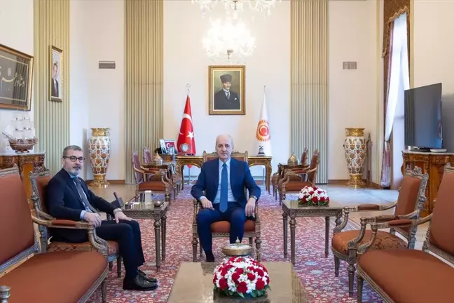 TBMM Başkanı Numan Kurtulmuş, TİHEK Başkanı Muharrem Kılıç'ı kabul etti
