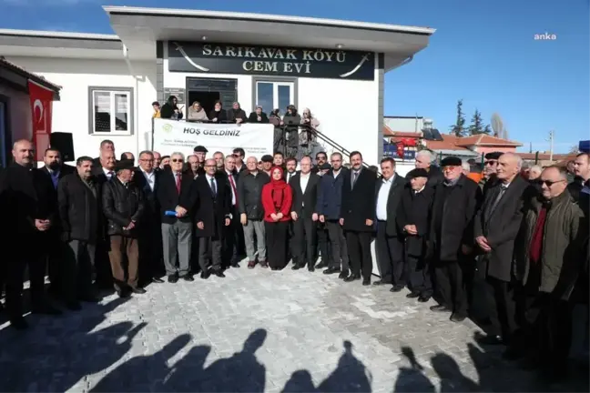 Odunpazarı Belediye Başkanı Kazım Kurt, Sarıkavak Köyü Cemevi'nin açılışına katıldı