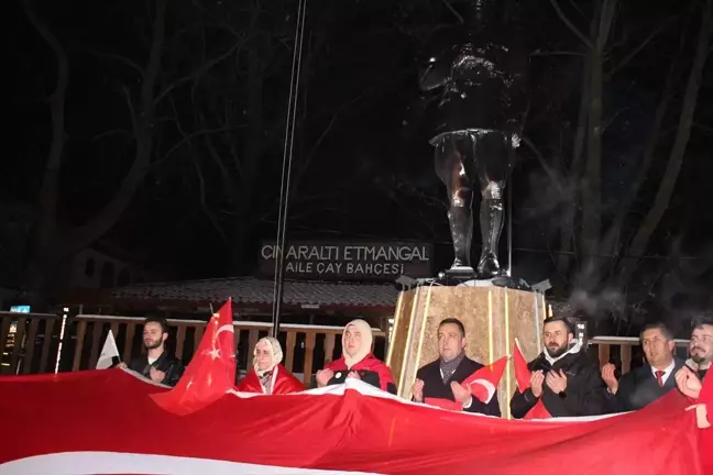 Mudurnu'da Şehitlere Saygı Yürüyüşü Gerçekleştirildi