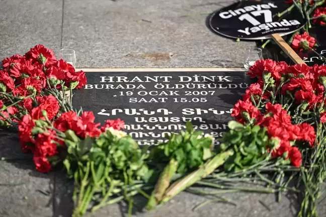 Hrant Dink için anma töreni düzenlendi