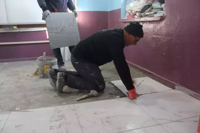 Aksaray'da köy okullarında tadilat çalışmaları
