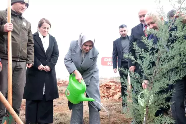 Bakan Göktaş, depremde hayatını kaybedenlerin anısına hatıra ormanında fidan dikti