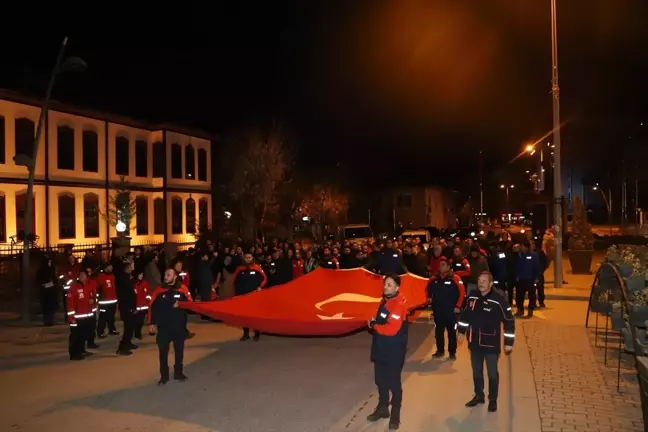 Çankırı'da Depremin 1. Yılında Sessiz Yürüyüş Gerçekleştirildi