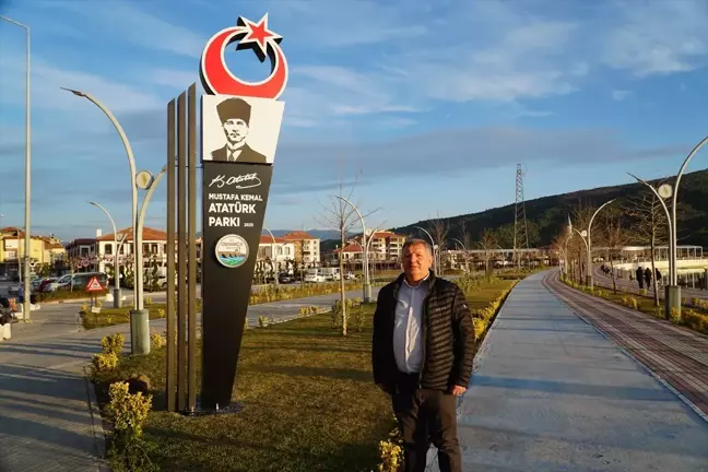 Osmancık'ta Kızılırmak kenarına Atatürk Parkı kuruldu