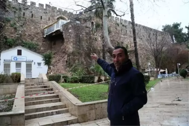 Antalya Kaleiçi'nde Yat Limanı'ndaki Surlar Yıkıldı