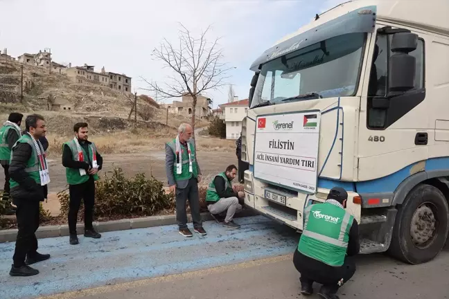 Nevşehir'den Gazze'ye Yardım Tırı Yola Çıktı