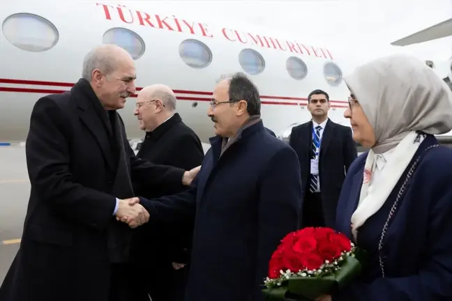 TBMM Başkanı Numan Kurtulmuş, Asya Parlamenter Asamblesi Genel Kurulu'na katılmak üzere Azerbaycan'a geldi