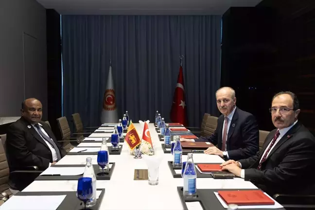 TBMM Başkanı Numan Kurtulmuş, Sri Lanka Meclis Başkanı ile görüştü