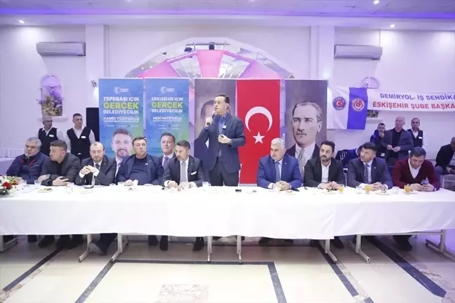 AK Parti Eskişehir Büyükşehir Belediye Başkan Adayı Nebi Hatipoğlu, Odunpazarı ve Tepebaşı Belediye Başkan Adayları ile Sendika Ziyareti Yaptı