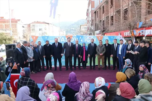 Amasya Taşova'da AK Parti Seçim İrtibat Bürosu Açıldı