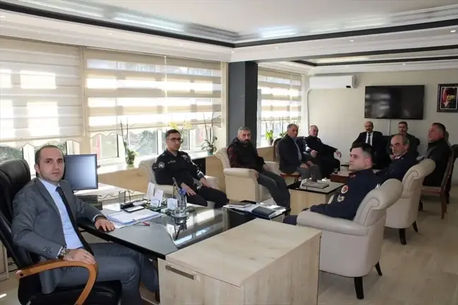 Çorum'un İskilip ilçesinde seçim güvenliği toplantısı yapıldı