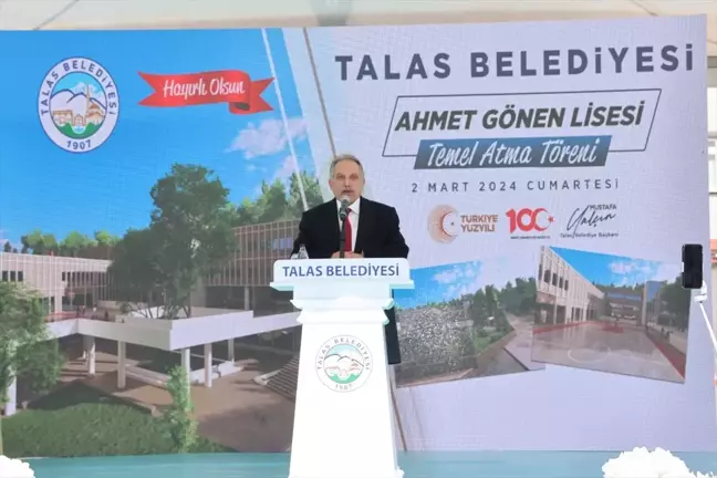 Ahmet Gönen Lisesi'nin temeli törenle atıldı