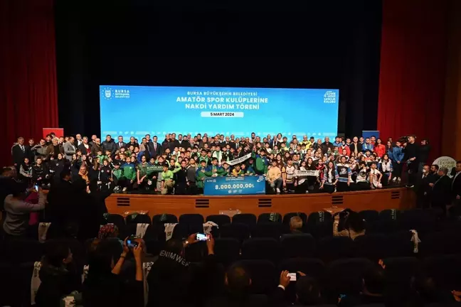 Bursa Büyükşehir Belediyesi 533 Amatör Spor Kulübüne 8 Milyon Lira Nakdi Yardım Yaptı