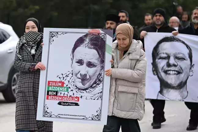 Ankara'da Filistin'e Destek Yürüyüşü