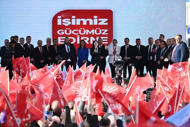 CHP Genel Başkanı Özgür Özel, Edirne'de seçim öncesi konuştu