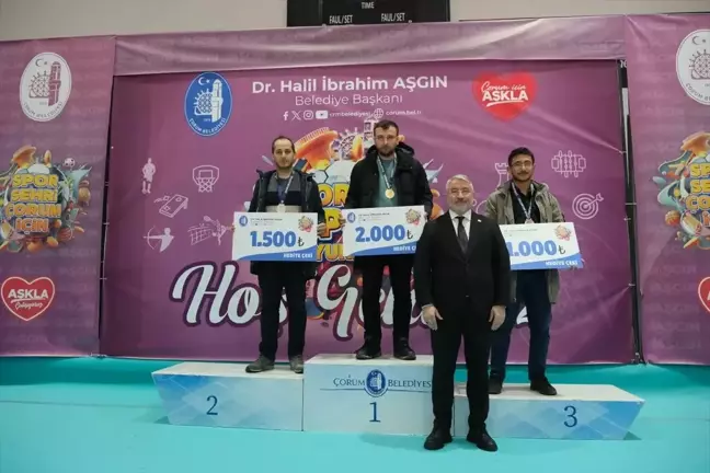 Çorum Spor Oyunları'nda dereceye girenler ödüllendirildi