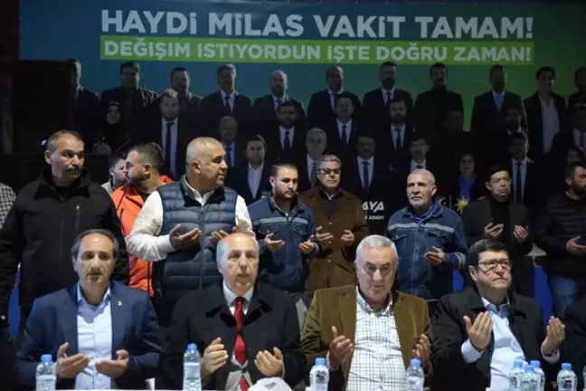 Cumhur İttifakı'nın Muğla Büyükşehir Belediye Başkan adayı Aydın Ayaydın, Milas'ta vatandaşlarla iftarda buluştu