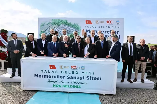 Talas Belediyesi tarafından Mermerciler Sanayi Sitesi'nin temeli atıldı