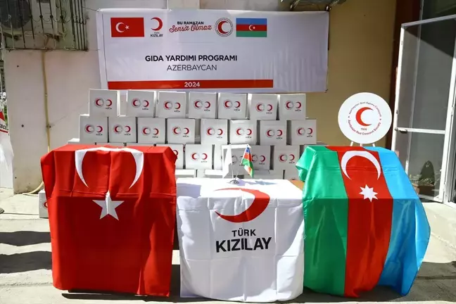 Türk Kızılayı Azerbaycan'da Ramazan Yardımlarına Başladı