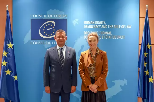 CHP Genel Başkanı Özgür Özel, Avrupa Konseyi Genel Sekreteri ile görüştü