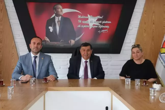 Havza Muhtarları Derneği Başkanı Murat İkiz'i ziyaret etti