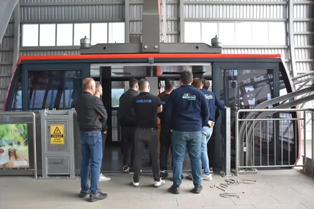 Trabzon'da Vargel Sistemli Teleferikte Kurtarma Tatbikatı Gerçekleştirildi