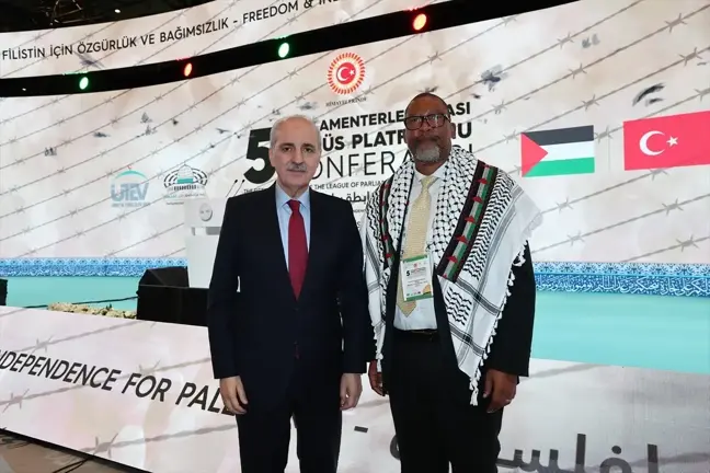 TBMM Başkanı Numan Kurtulmuş, Nelson Mandela'nın torunuyla bir araya geldi