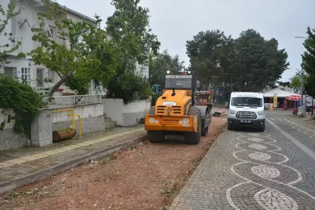 Gerze Belediye Başkanı Yol Yapım Çalışmalarını İnceledi