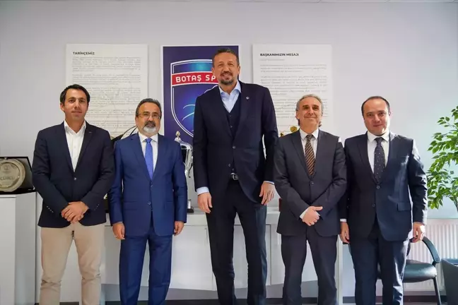 TBF Başkanı Hidayet Türkoğlu, BOTAŞ Spor Kulübünü Ziyaret Etti