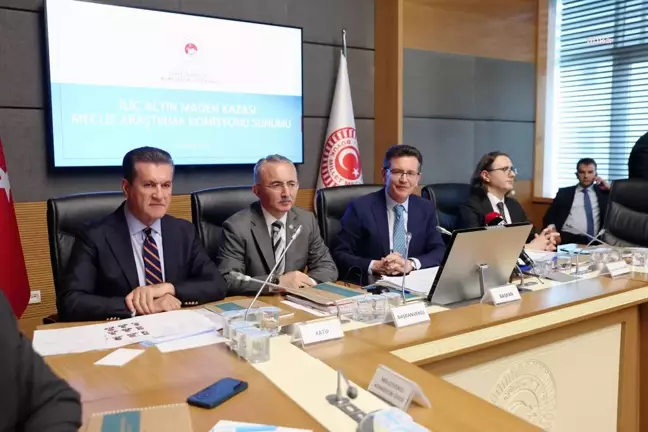 Çöpler Altın Madeni'nde yaşanan liç kaymasıyla ilgili Bakanlık yetkilileri TBMM'de dinlendi