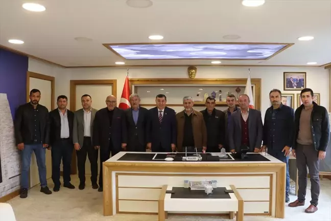 Havza'da tarım sektörü temsilcileri Belediye Başkanı Murat İkiz'i ziyaret etti