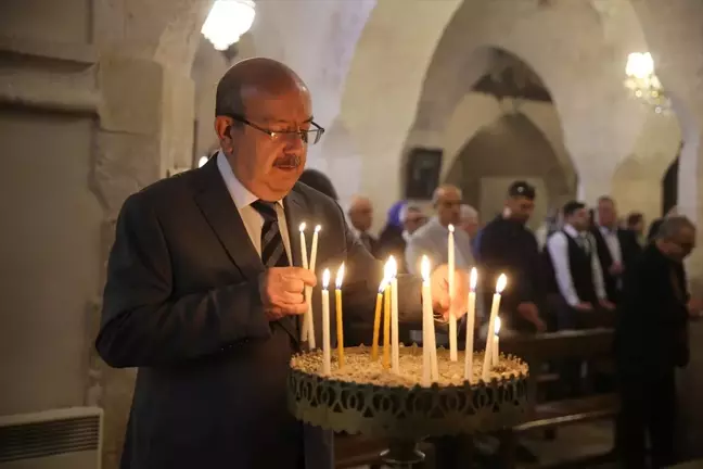 Mardin'de Süryaniler Paskalya Bayramı'nı Kırklar Kilisesi'nde kutladı