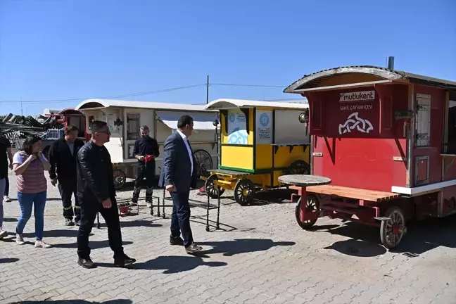 Süleymanpaşa Belediye Başkanı Volkan Nallar, Kent Mobilyalarını İnceledi