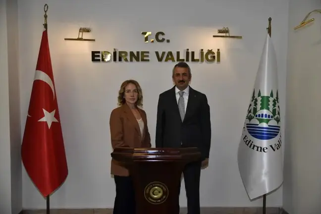 UNHCR Türkiye Temsilcisi Edirne Valisi'ni Ziyaret Etti