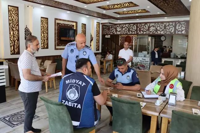 Midyat'ta Kafe ve Restoranlara Denetim Yapıldı