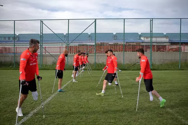 Ampute Milli Futbol Takımı Fransa'da yapılacak Avrupa Şampiyonası'na hazırlanıyor