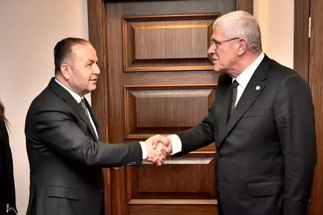 İYİ Parti Genel Başkanı Müsavat Dervişoğlu, Anavatan Partisi Genel Başkanı İbrahim Çelebi ile görüştü