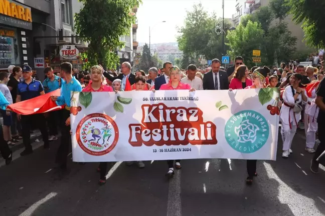 Tekirdağ'da 58. Uluslararası Kiraz Festivali Başladı