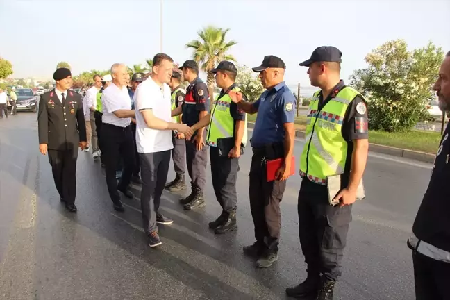 Alanya Kaymakamı Fatih Ürkmezer Trafik Denetimine Katıldı