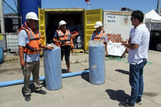 Sinop'ta deniz kirliliği tatbikatı gerçekleştirildi