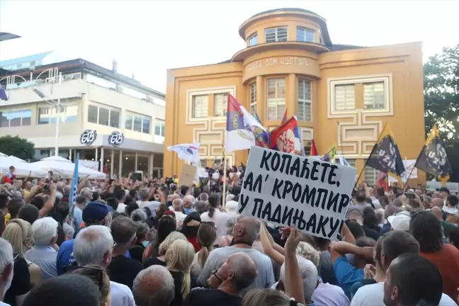 Sırbistan'da binlerce çevreci lityum madeni çıkarma projesini protesto etti