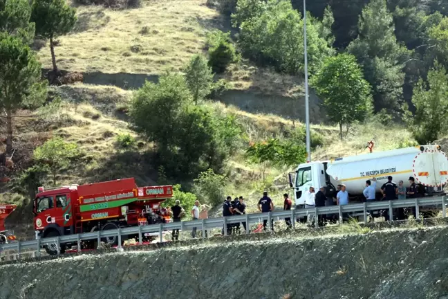 Amasya'da otluk alanda çıkan yangın söndürüldü