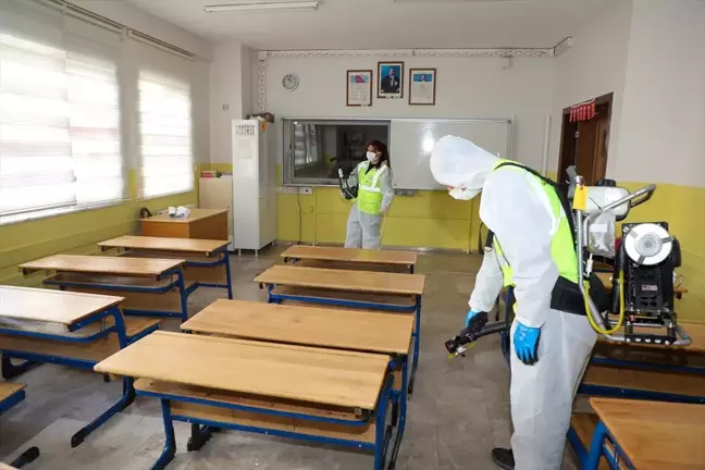 Talas Belediyesi Okullarda Hijyen Çalışması Başlattı