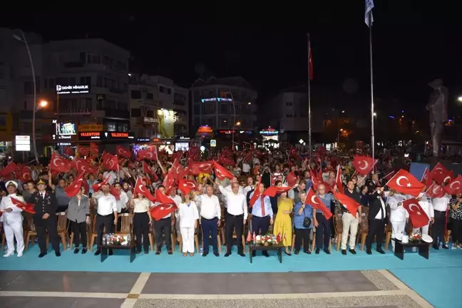 Marmaris'te 15 Temmuz Demokrasi ve Milli Birlik Günü etkinlikleri düzenlendi